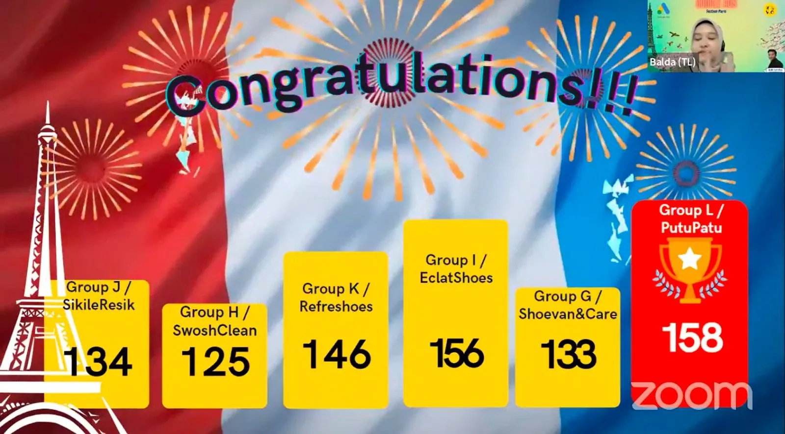 Azzam dan team menang Group Project