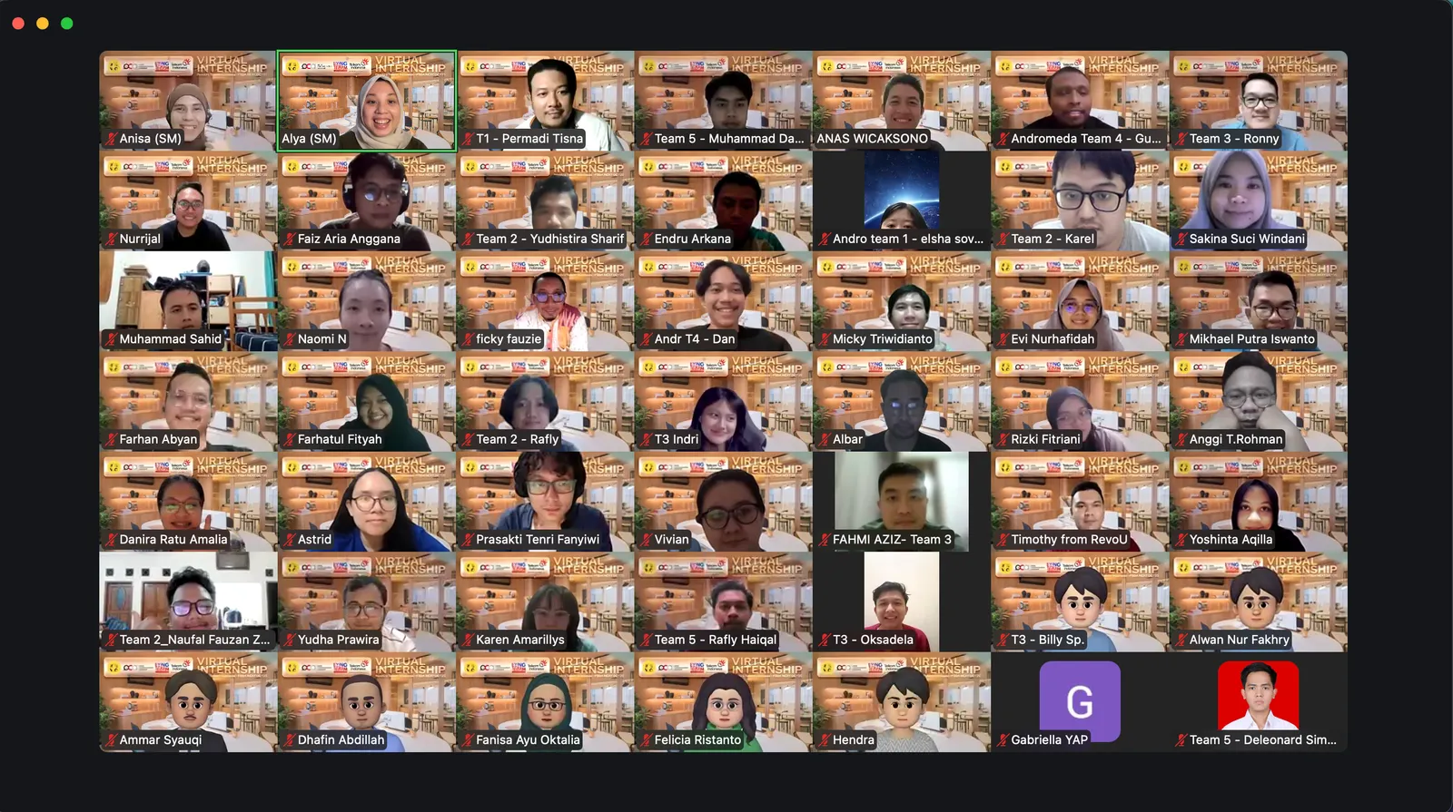 Suasana kelas reguler online program Full Stack Data Analytics RevoU.