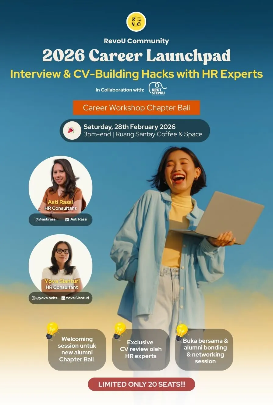 Special Welcoming New Alumni & Career Workshop
Interview & CV-Building Hacks with HR Experts
In Collaboration with NextStepKu