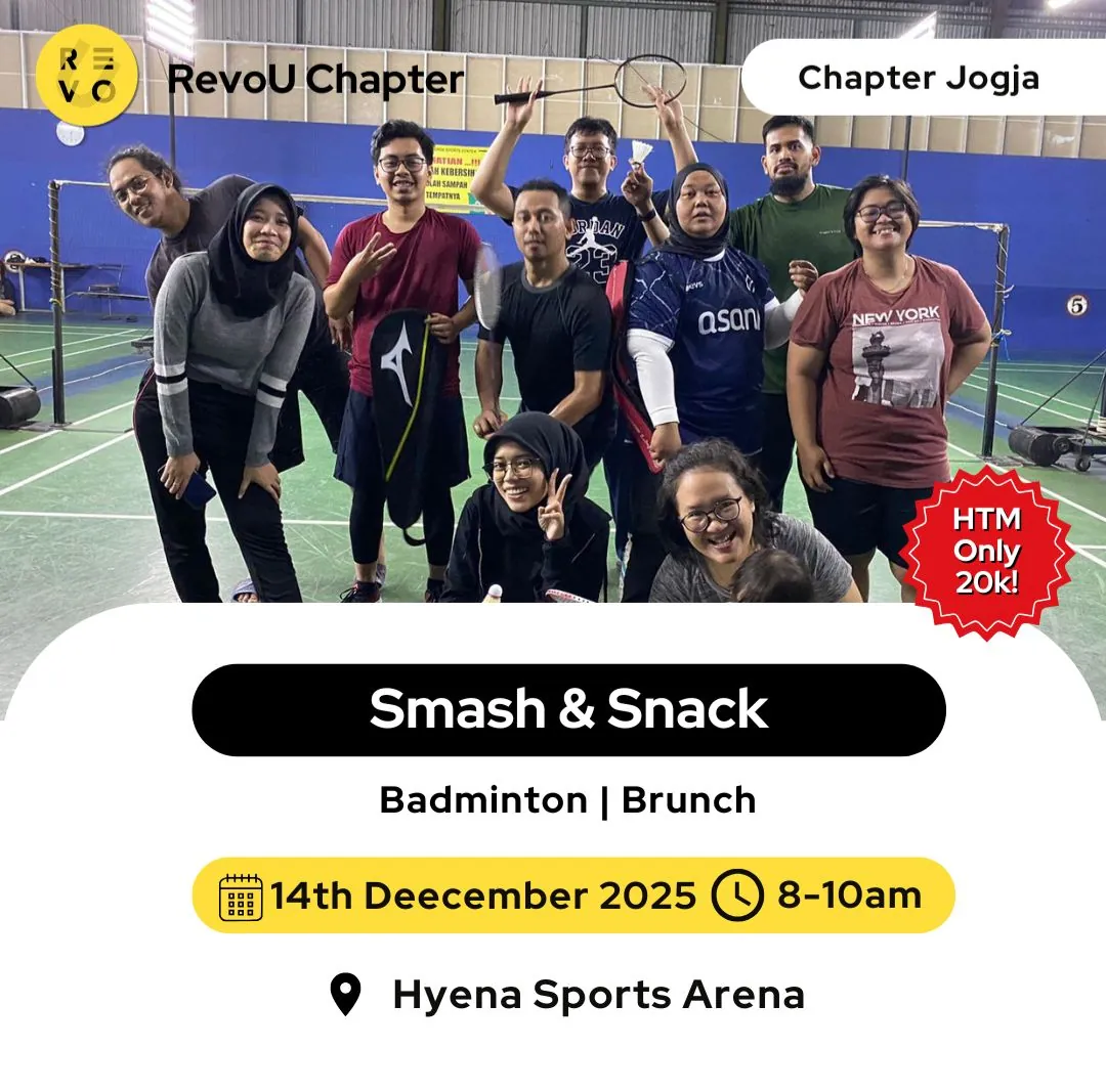 Smash & Snack: Badminton Brunch with RevoU Yogyakarta