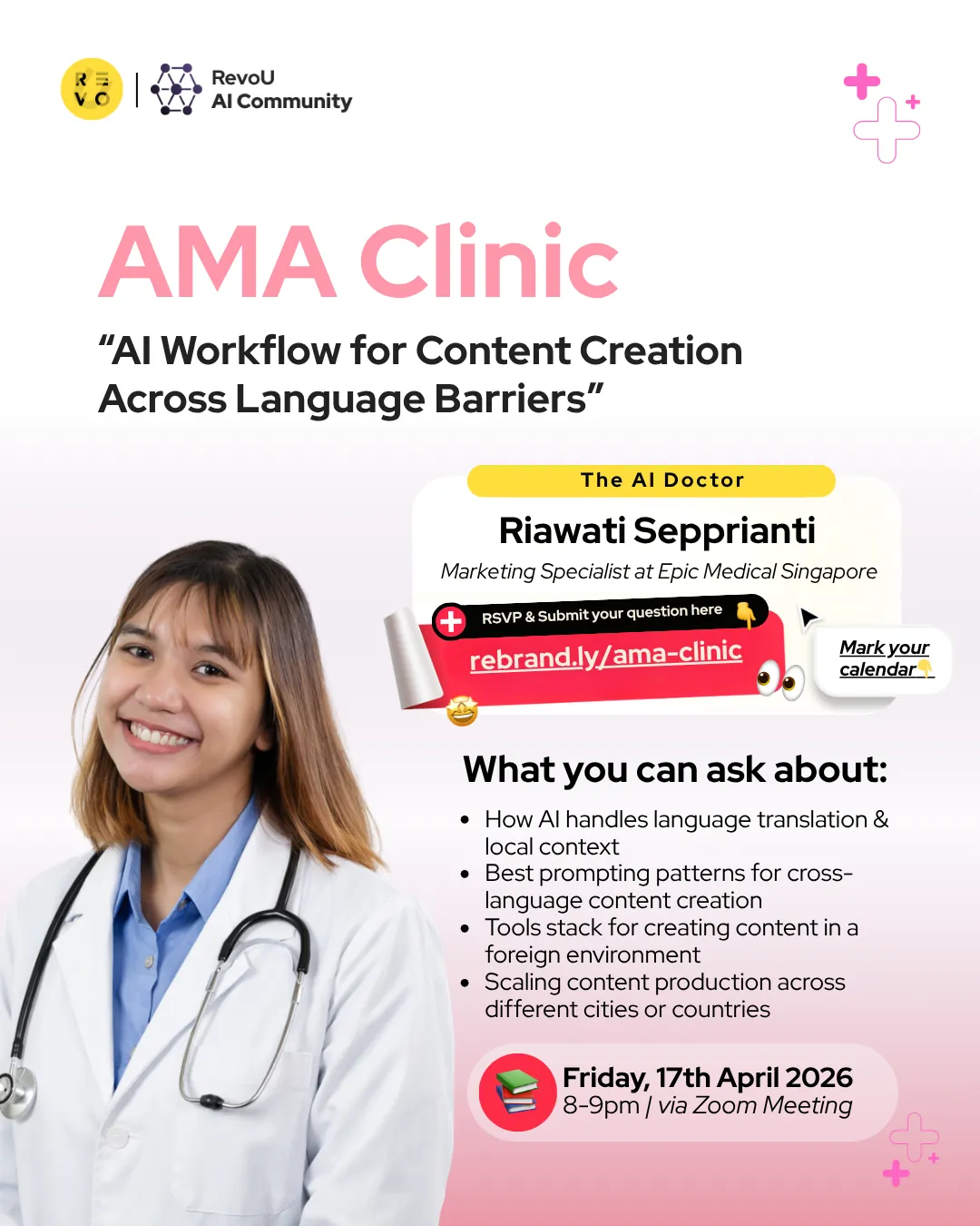 Ask Me Anything Clinic: “AI Workflow for Content Creation Across Language Barriers”