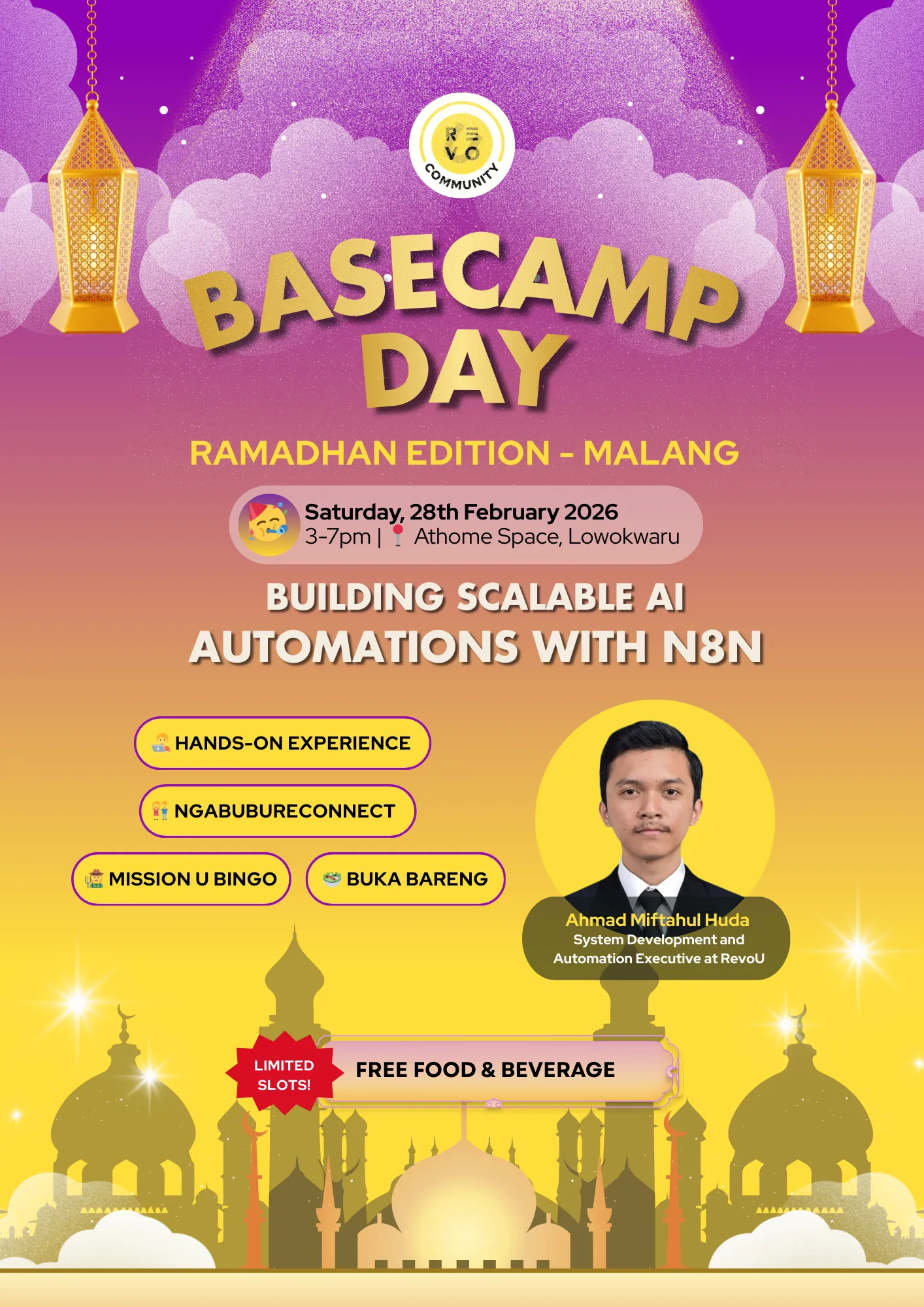 BASECAMP DAY AREK NGALAM
AI Workshop: Building Scalable AI Automations with n8n