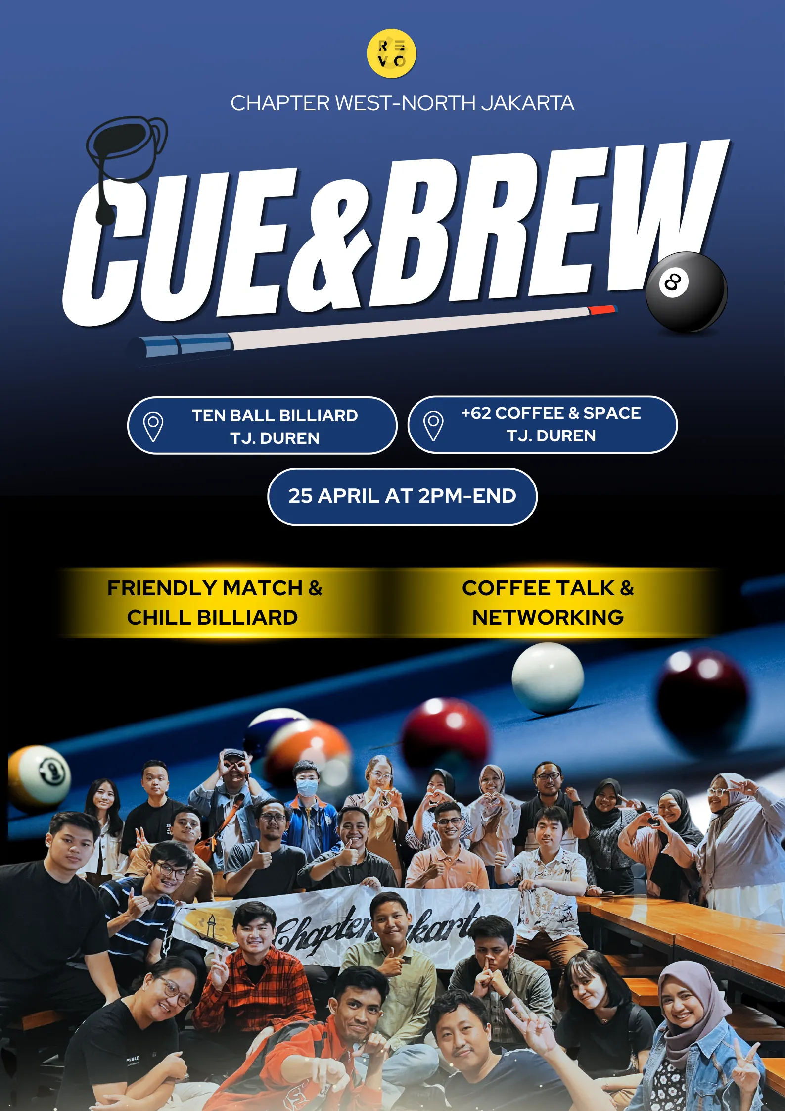 Cue & Brew: Billiard & Networking Session