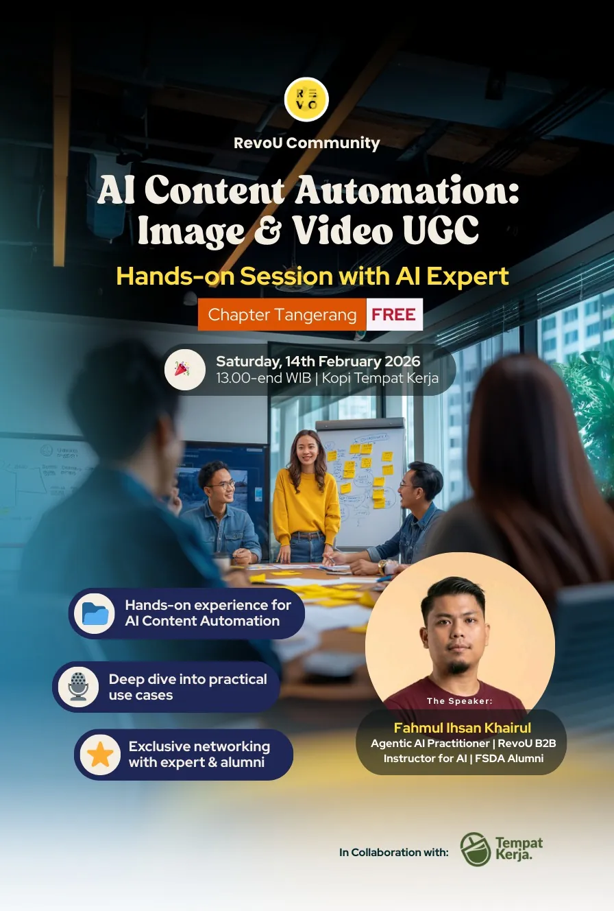 Hands-on Session with AI Expert
AI Content Automation: Image & Video UGC