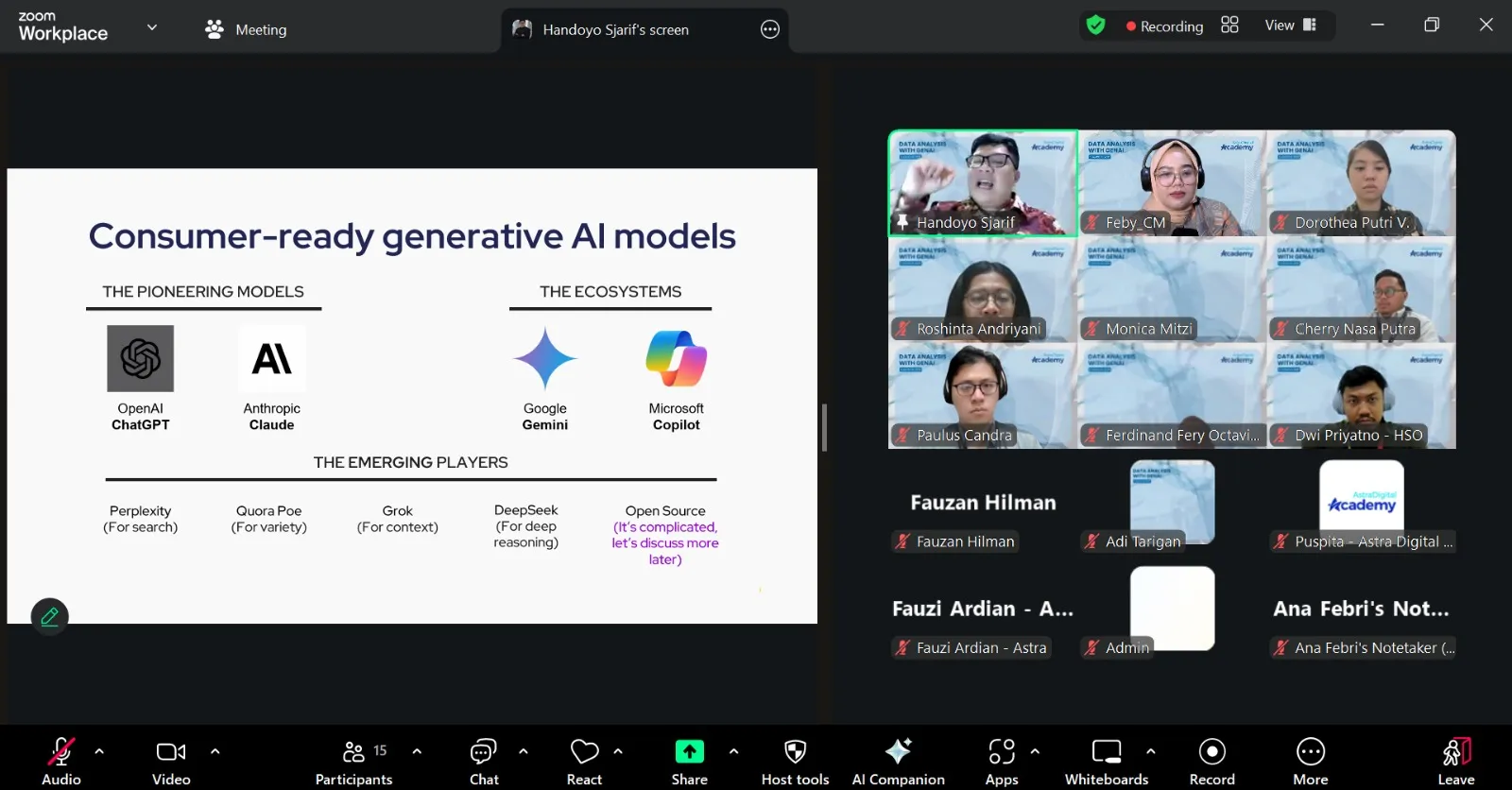 Astra Digital AI & Data training result 3