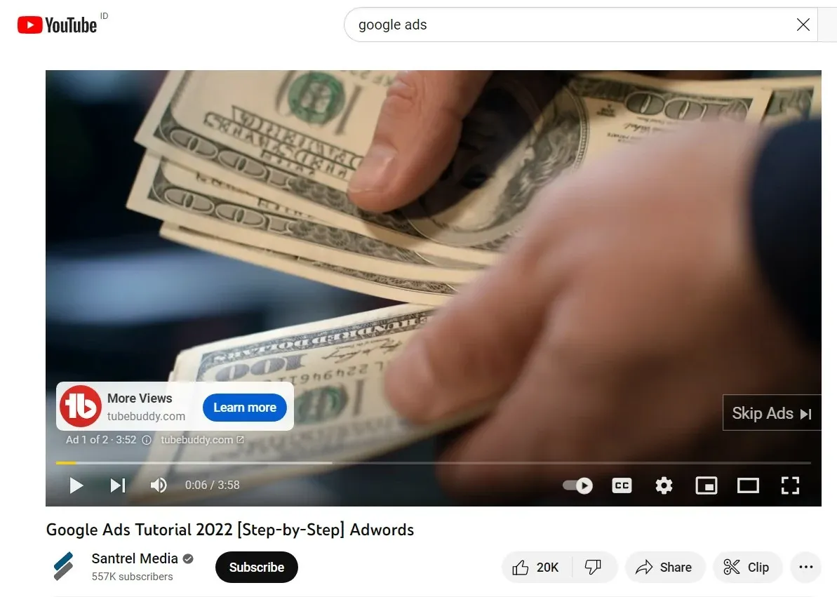 Contoh video ad campaign