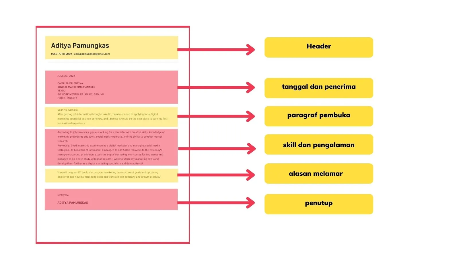 Struktur Cover Letter