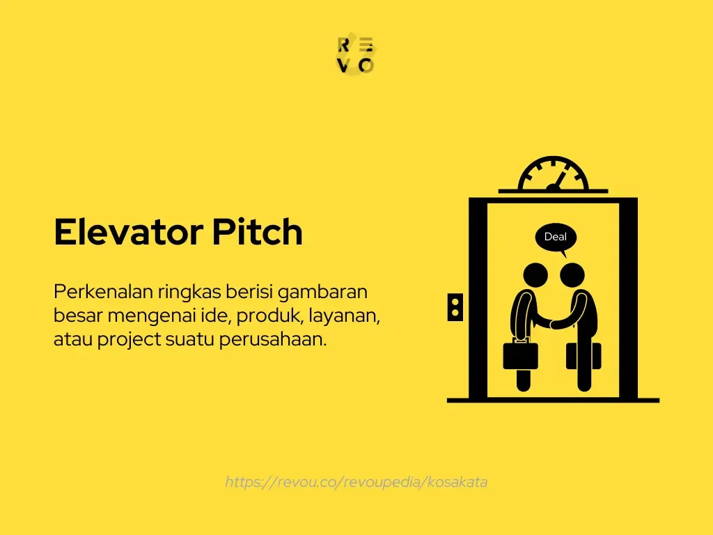 Definisi elevator pitch