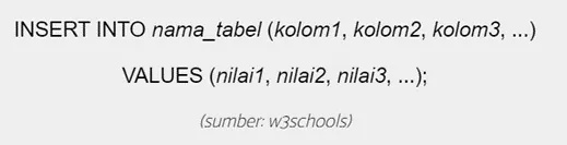 query insert into