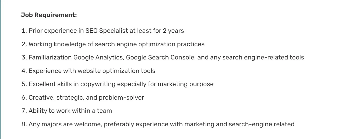 Contoh Lowongan Pekerjaan Social Media Specialist