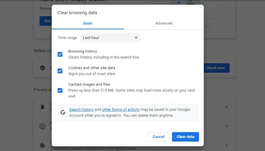 Contoh cache di aplikasi dektop