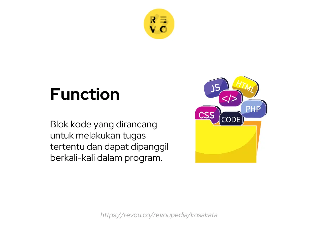 arti Function dalam pemrograman, definisi Function, pengertian Function, apa itu Function, Function adalah