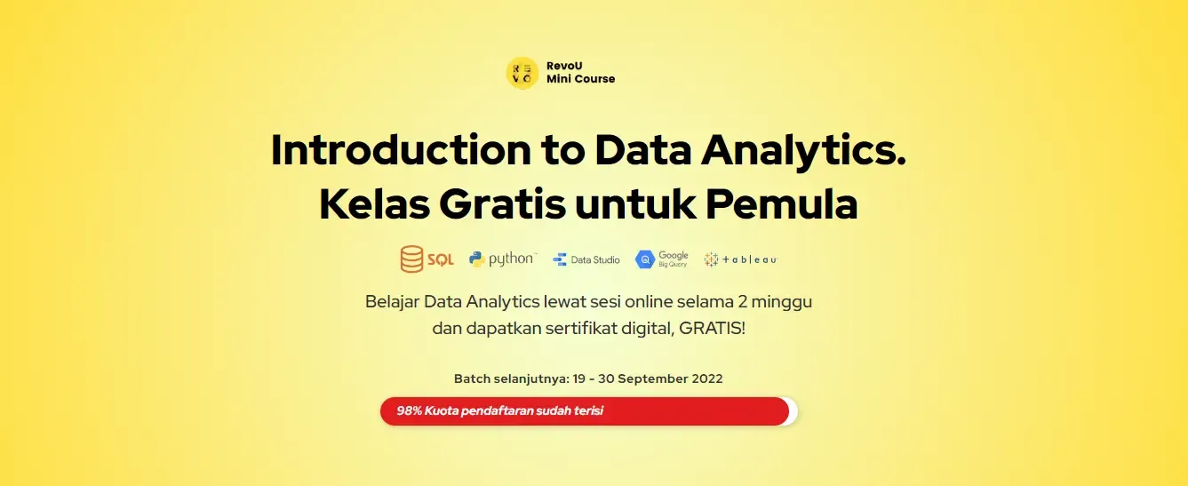 RevoU mini-course: Introduction to Data Analytics