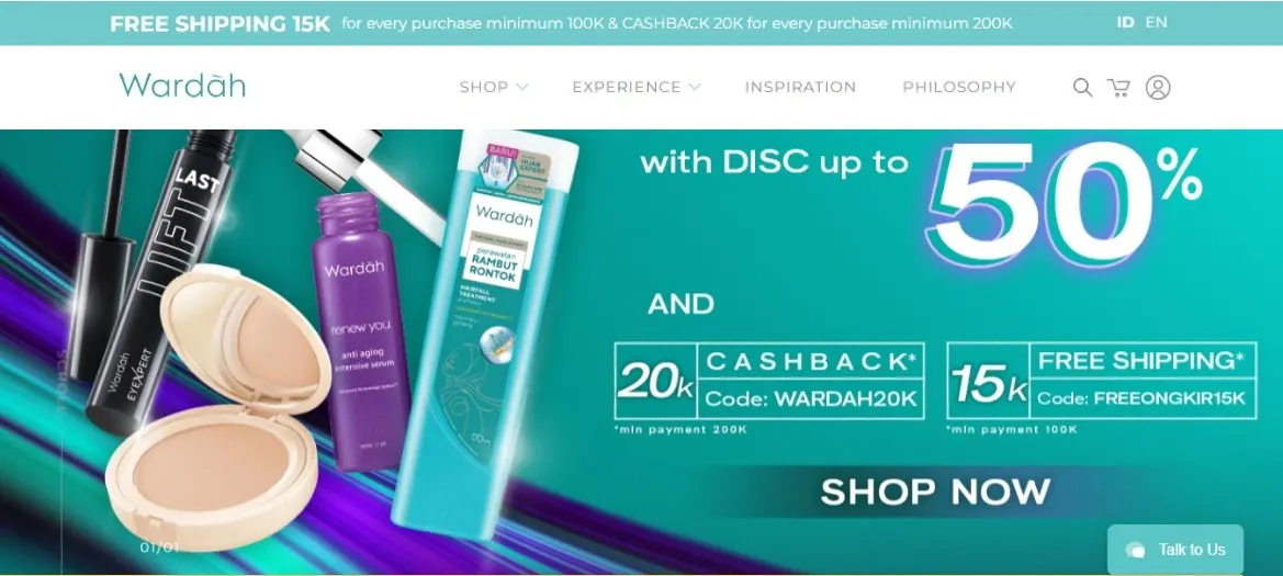 Call to action - Wardah