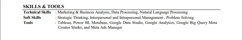 Contoh CV data analyst, Data diri apa saja yang harus dimasukkan ke dalam CV?