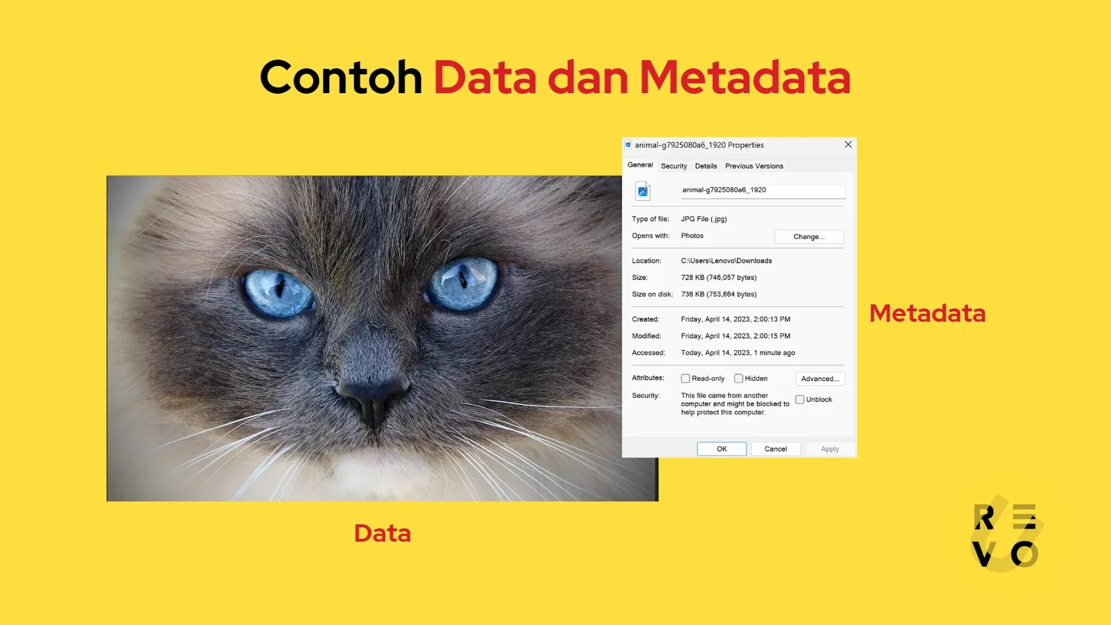 contoh metadata