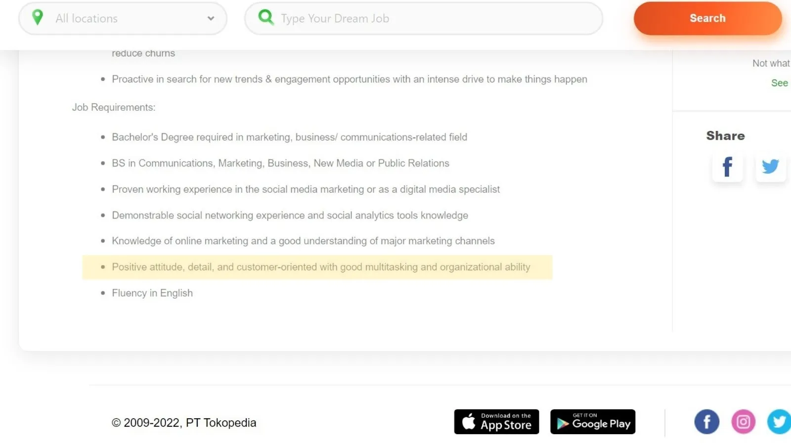 Skill Social Media Specialist Multitasking