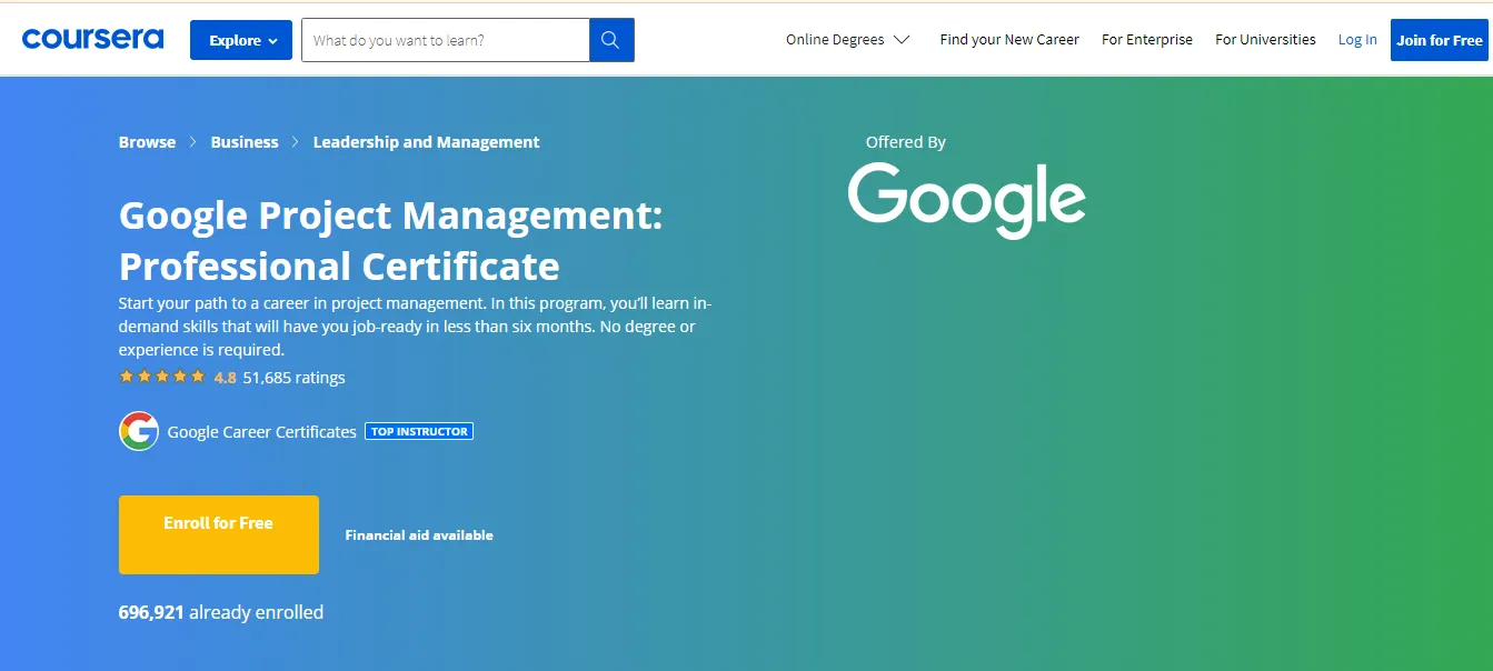 sertifikasi project management