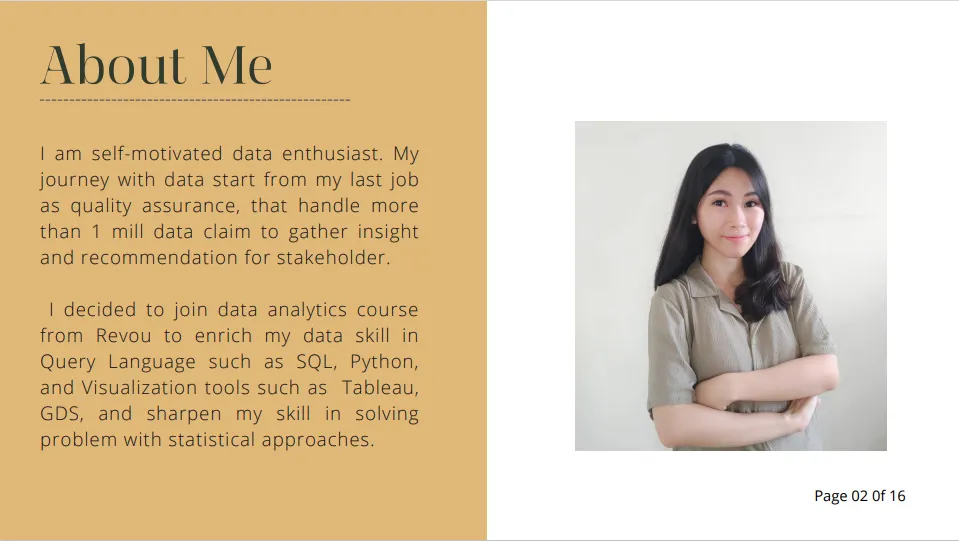 Contoh Portfolio Data Analyst, Portfolio Data Analyst Template