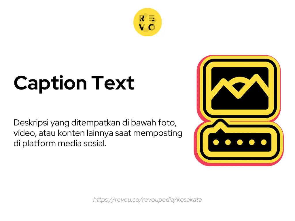 pengertian caption text
