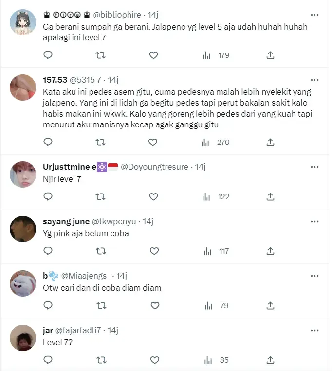 Contoh word of mouth di Twitter