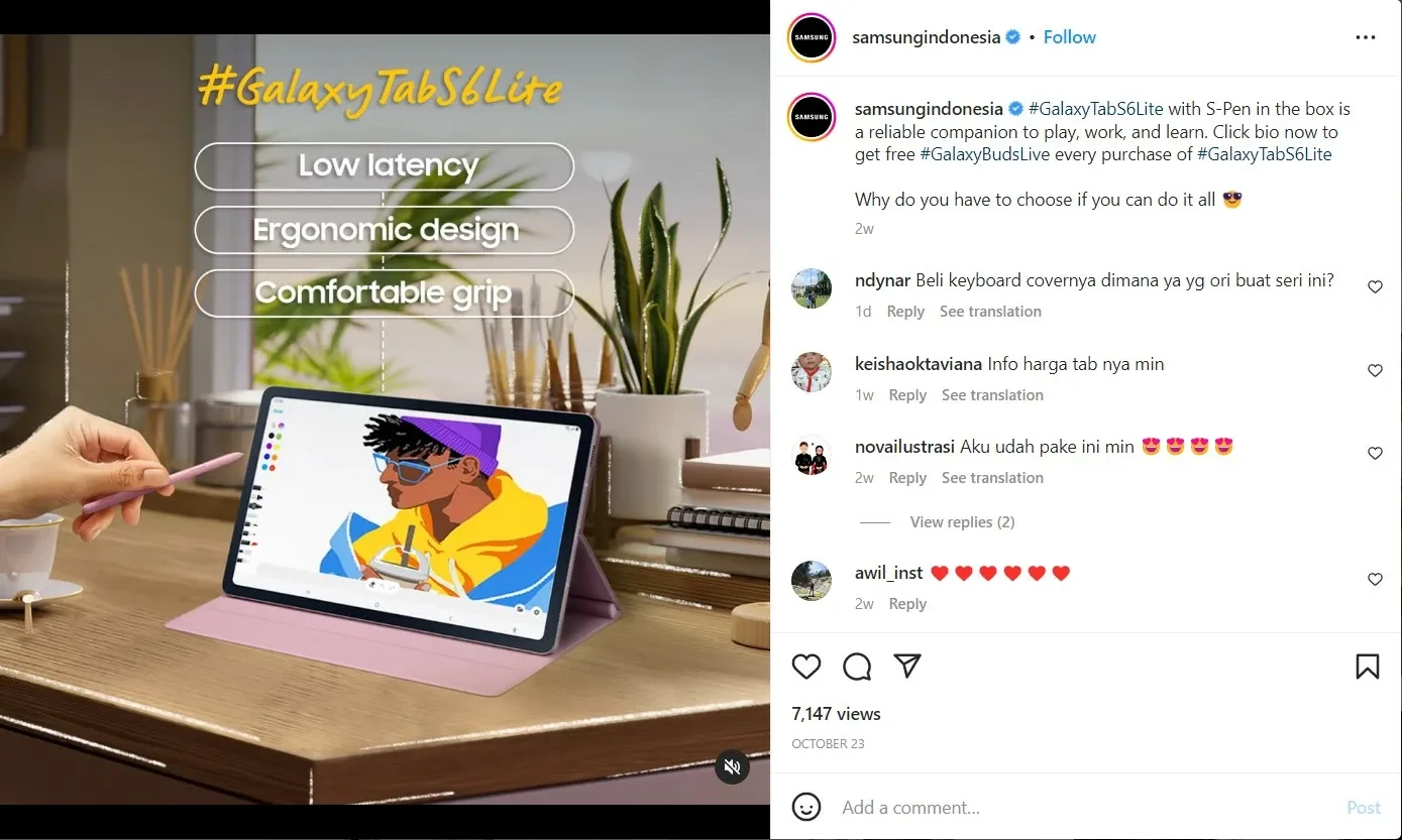 Contoh promotional content