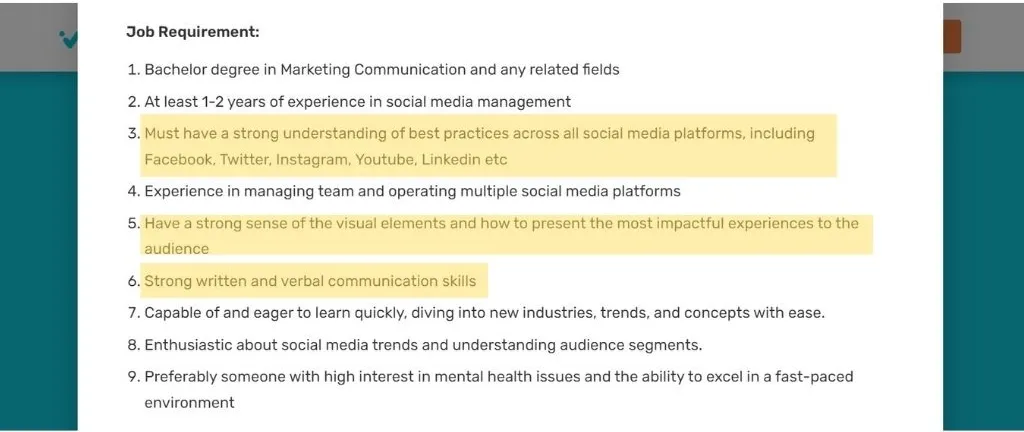 Skill social media marketing