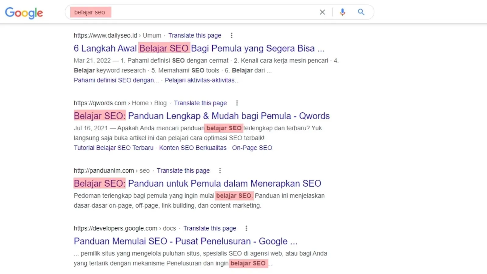 On-page SEO