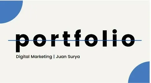 Contoh portofolio digital marketing