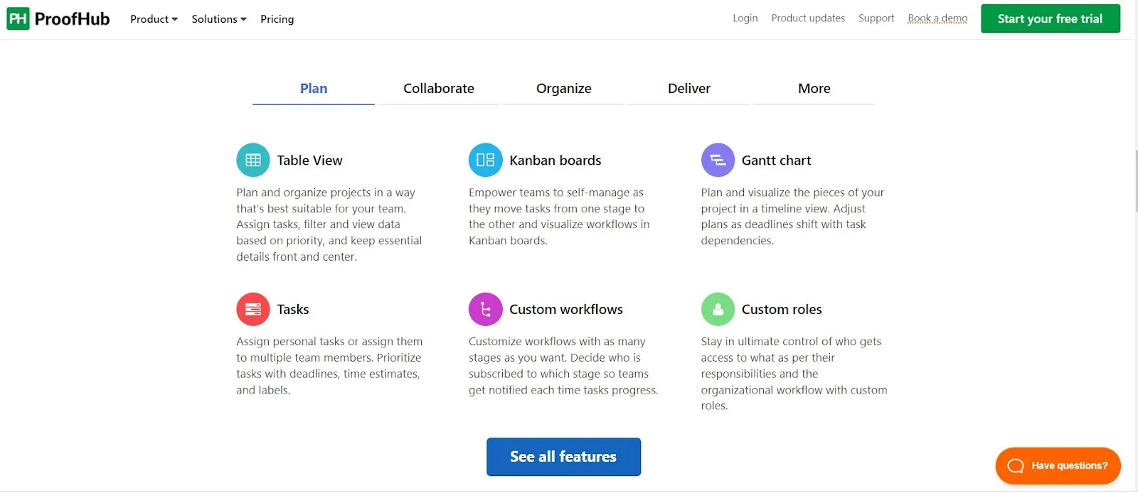 Tools project management - ProofHub