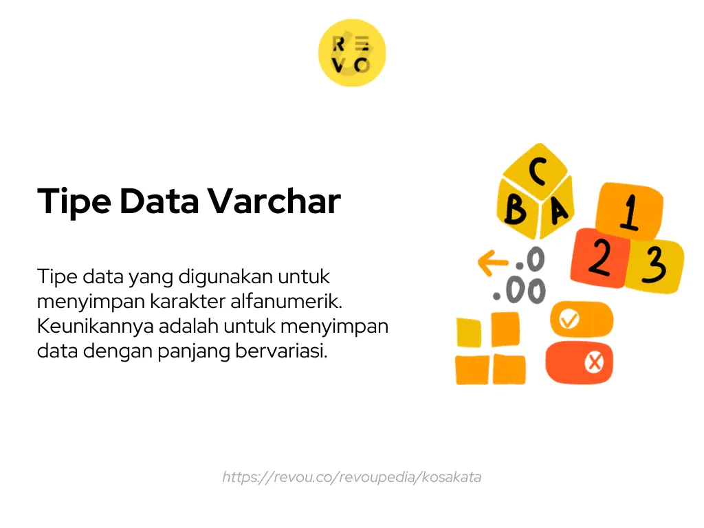 pengertian tipe data varchar