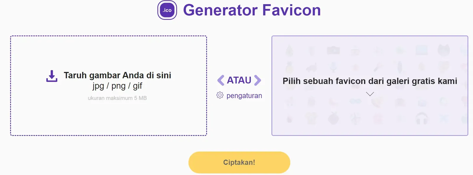 Situs favicon generator gratis