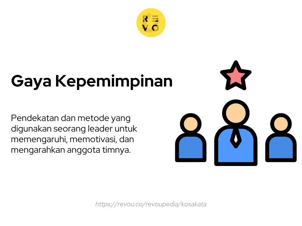 Gaya kepemimpinan adalah pendekatan dan metode yang digunakan seorang leader untuk memengaruhi, memotivasi, dan mengarahkan anggota timnya.