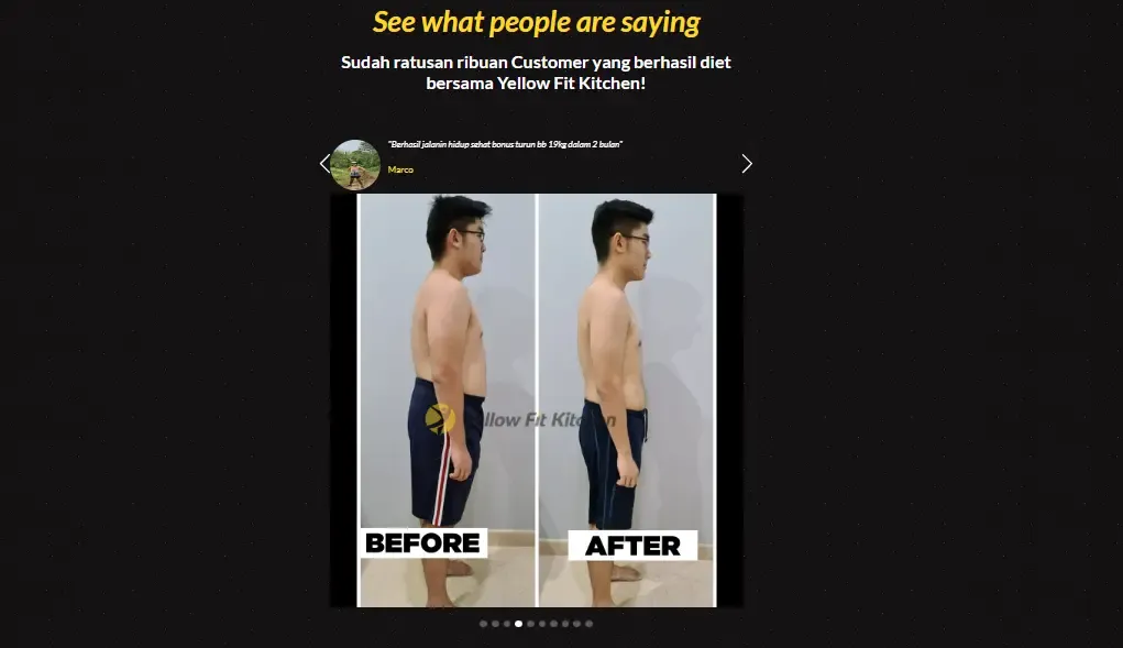 Contoh testimoni gambar