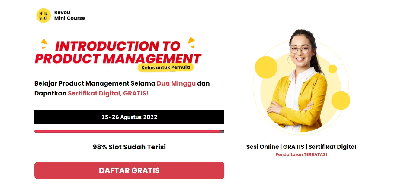 Mini-course product management RevoU