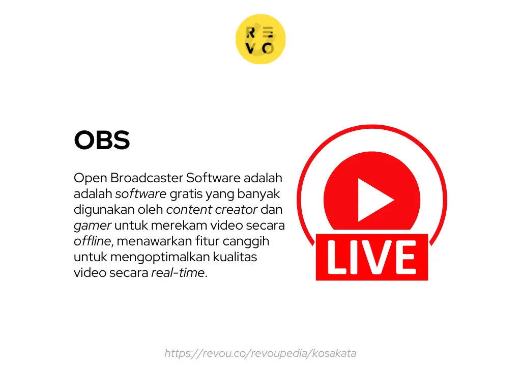 Pengertian OBS (Open Broadcaster Software)