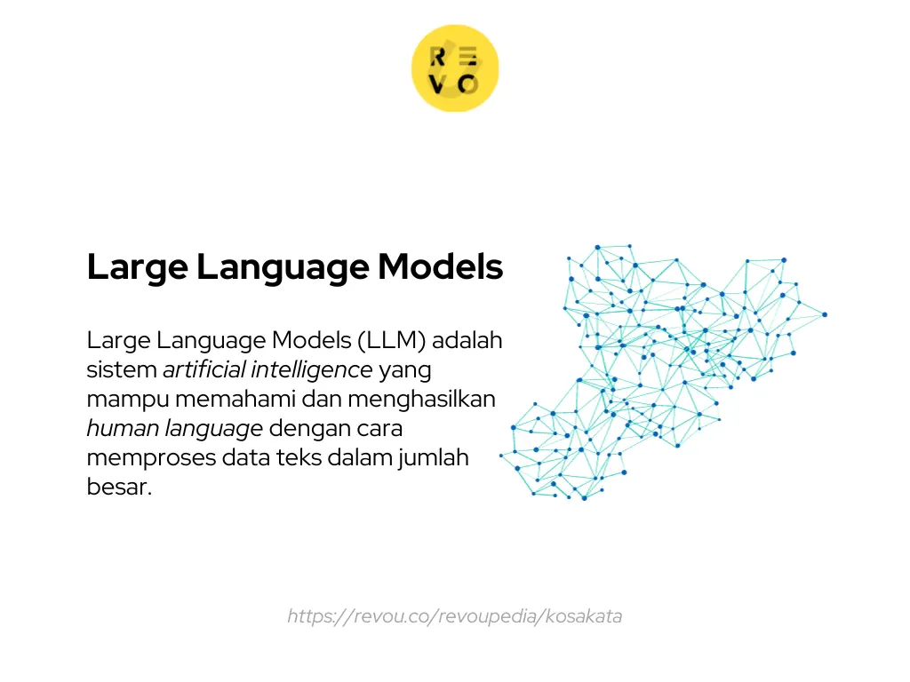 Large language models (LLM) adalah sistem artificial intelligence yang mampu memahami dan menghasilkan human language dengan cara memproses data teks dalam jumlah besar.
