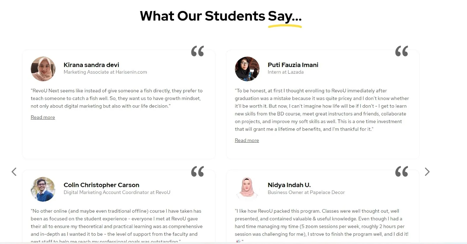 Customer testimonial KPI social media