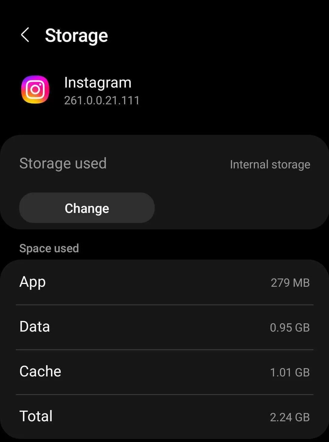 Contoh cache di handphone