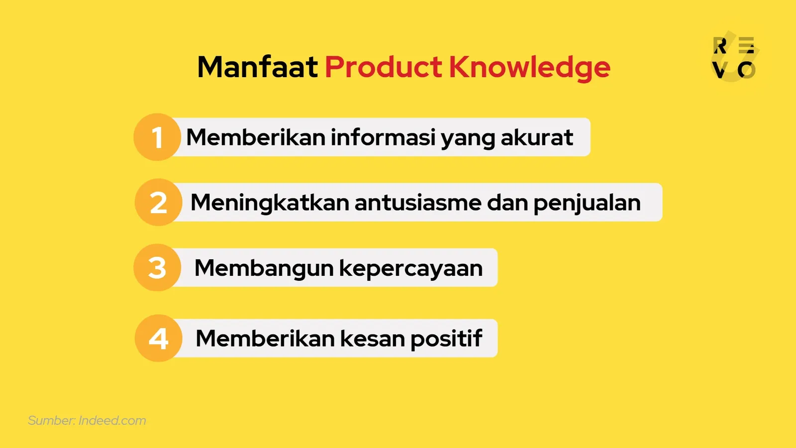 manfaat product knowledge