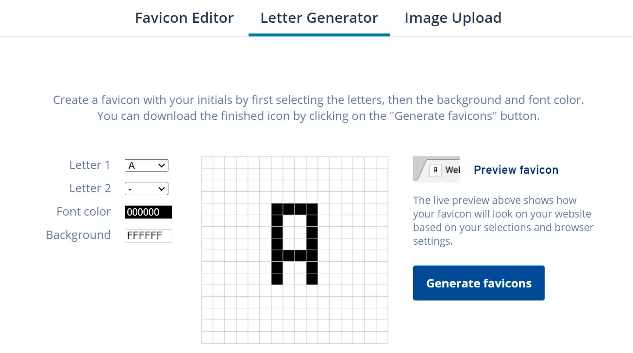 Favicon generator gratis terbaik