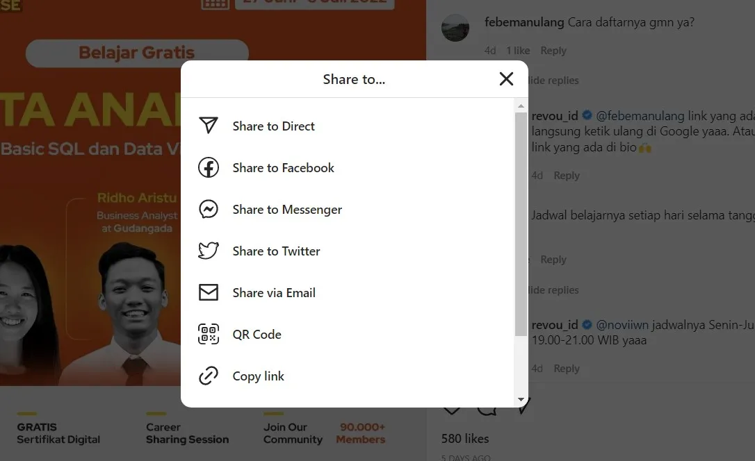 Shares KPI social media, KPI Social Media