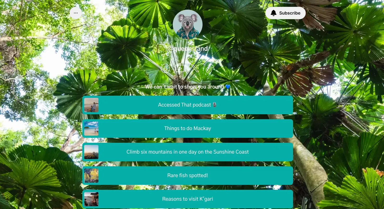 Contoh Penggunaan Linktree