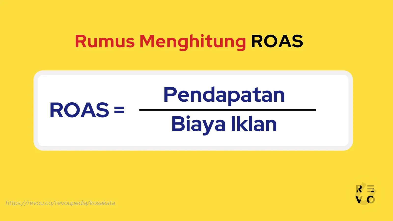 rumus menghitung roas