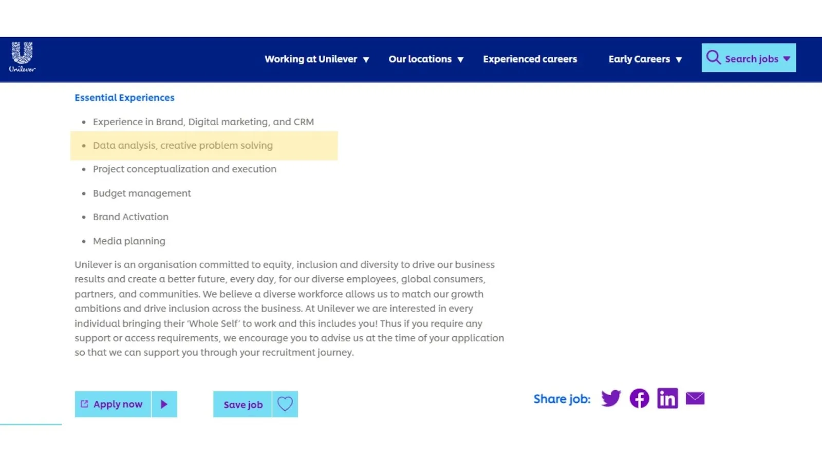 Creative problem solving skill