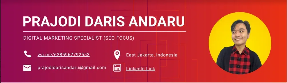 Bagian Informasi Data Diri CV SEO Specialist