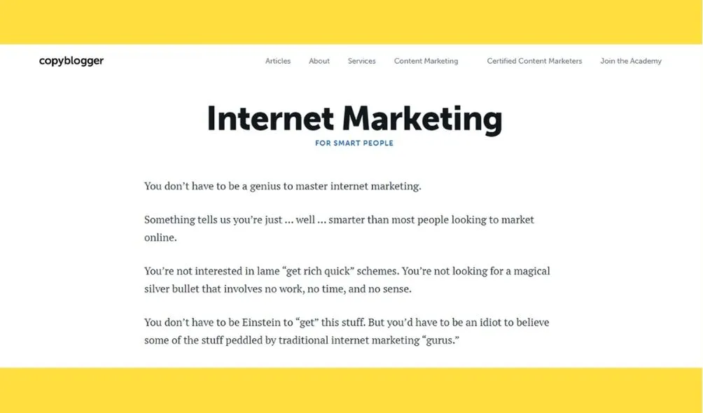 Internet Marketing for Smart People oleh Copyblogger