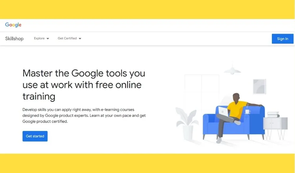 Homepage Google Skillshop