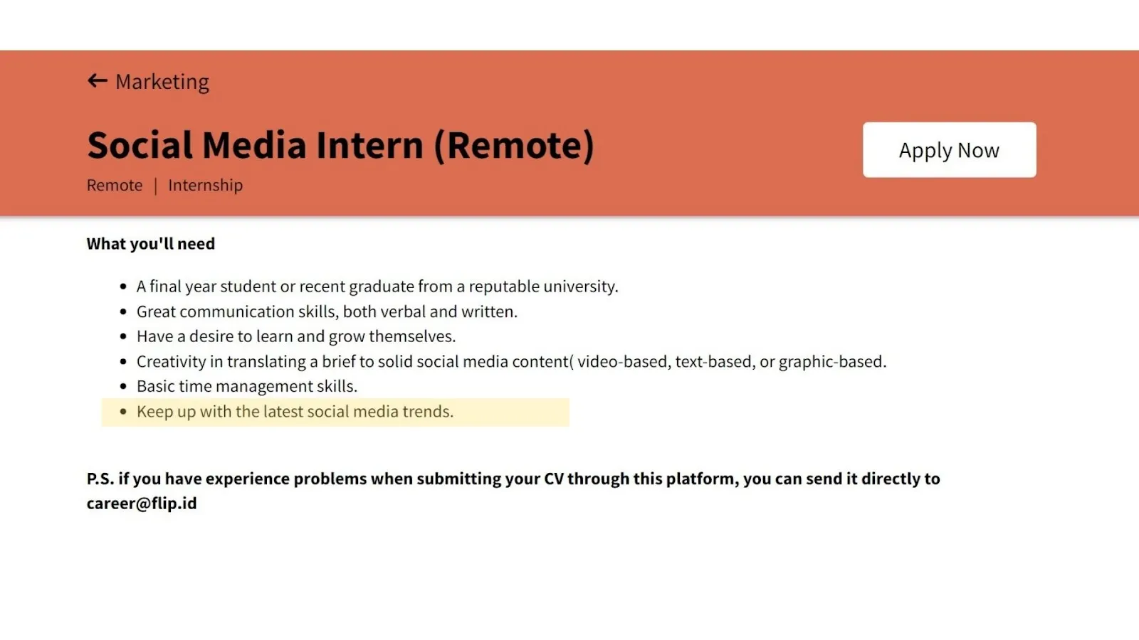 Skill Mengikuti Perkembangan Tren
