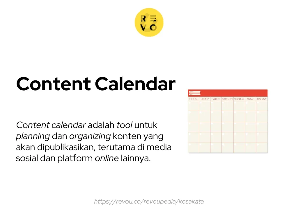 content calendar adalah